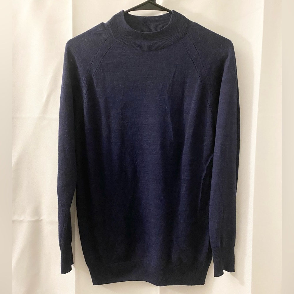 Soeur Classic Navy Crewneck Sweater